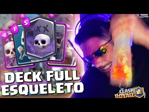 PERDI TODAS AS BATALHAS COM DECK FULL ESQUELETO NO CLASH ROYALE