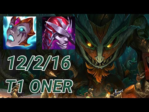 T1 Oner Maokai Jungle VS Jarvan IV | KR Challenger Patch 13.15
