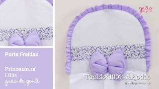 Porta Fraldas Princesinha Lilás | Ref: 62654
