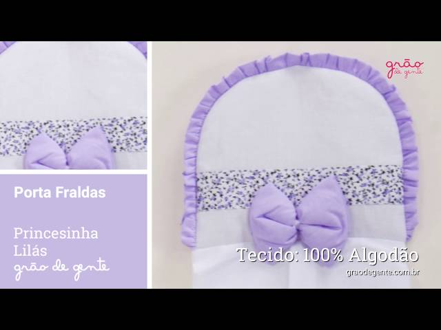 Porta Fraldas Princesinha Lilás | Ref: 62654