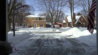 preview picture of video '2014 Feb 16 - Mason City, IA - Clearing driveway, back, and side with snowblower'