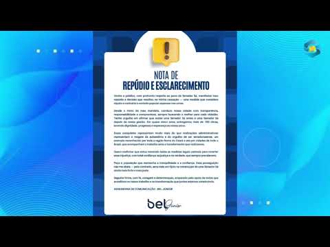 Nota de esclarecimento do Prefeito Bel Júnior de Senador Sá no Ceará 
