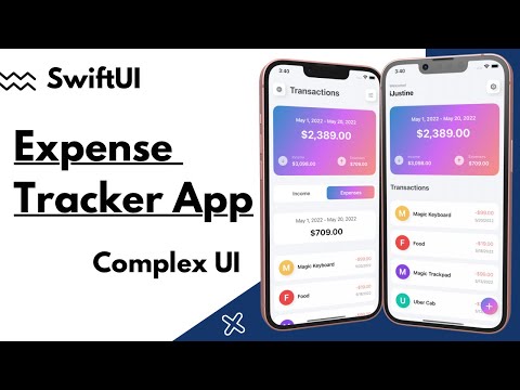 SwiftUI 3.0 - Expense Tracker App UI - Complex UI - MVVM - Xcode 13 - SwiftUI Tutorials