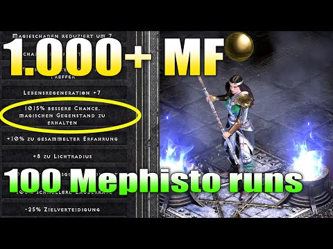 1000 MF! 100 Mephisto Runs :: Diablo 2 resurrected deutsch ::