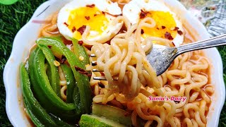 কোরিয়ান ঝাল রামেন নুডলস রেসিপি | Ramen N