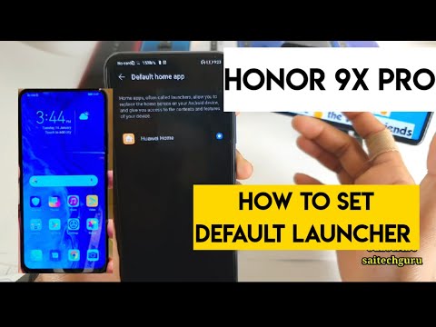 Honor 9x pro how to set the default launcher