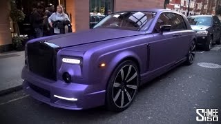 Purple Mansory Rolls-Royce Phantom in London