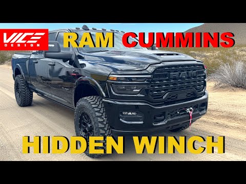 RAM 6.7L Cummins HIDDEN Winch , 2019-2025 RAM 3500, Installation Overview