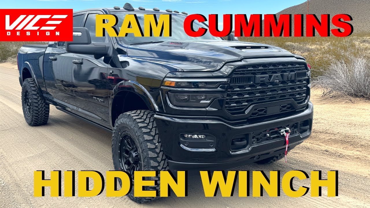 RAM 6.7L Cummins HIDDEN Winch , 2019-2025 RAM 3500, Installation Overview