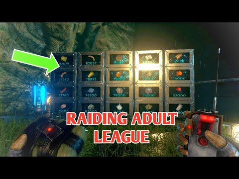 RAIDING EARLY STAGE PEARL CAVE (Ark Survival Evolved Unofficial Servers) Ark Legends