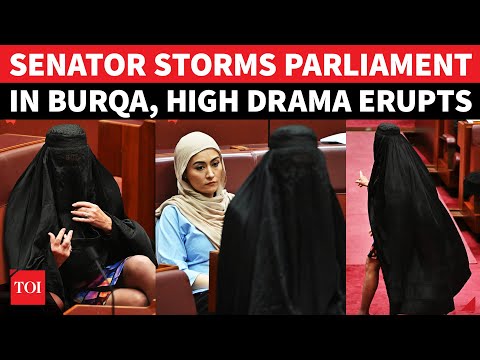 ‘RACIST STUNT!’: Senators SCREAM As Pauline Hanson Storms Parliament In Burqa | Watch High Drama
