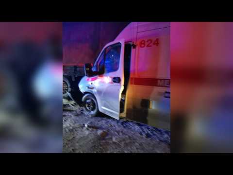 Пьяный водитель «скорой» врезался в фуру. Real Video