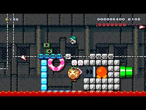 ピンクコインを回収して行こう 2　　【Auto Mario】 by のんびり∞ストレッチ ~ WORLD RECORD! - SUPER MARIO MAKER - NO COMMENTARY 1bh