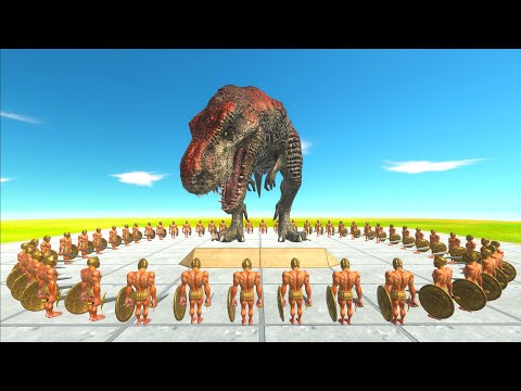 A Circle Of 50x Slow Mo vs Giant Unit | Animal Revolt Battle Simulator