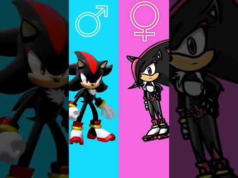 Sonic Gender swap Shadow The Hedgehog 🦔