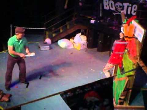 Knife Throwing Show at Bootie SF - Alexis Von Fierce and R.L. the Blademaster