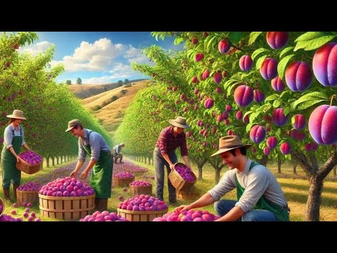 Behind California's Massive Prune Production : How Billions of Plums Are Harvested
