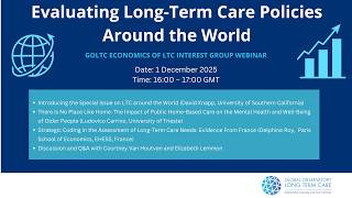 Evaluating Long-Term Care Policies Around the World 