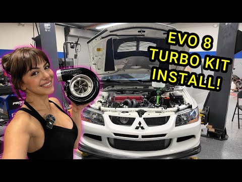 STOCK engine EVO 8 gets HUGE Forward Facing TURBO!