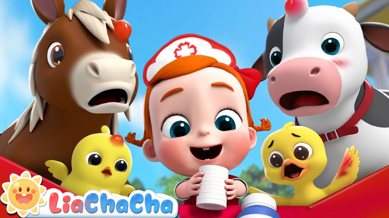 Boo Boo Farm Animals Song | Farm Animal Series Compilation | Kids Songs & Nursery Rhymes | LiaChaCha
