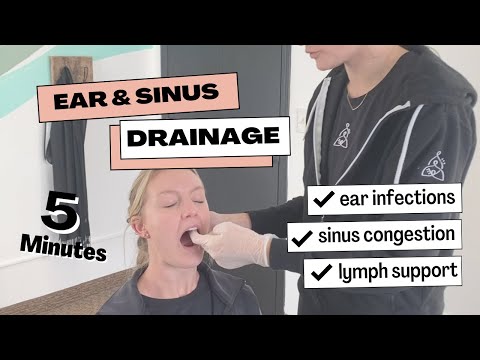 Lymph Drainage for Ear Infections & Sinus Congestion