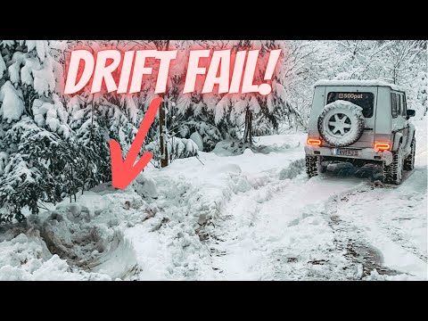 Schneechaos mit Mercedes G Klasse ❄️ | Drift Fail | 300GD W463