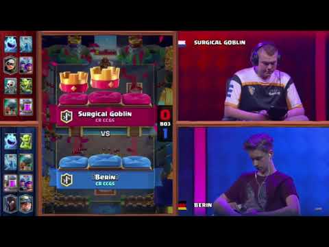 Surgicial goblin vs berin in clash royale tournament crown cup Championsip