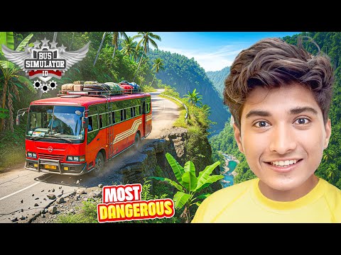 Driving On MOST DANGEROUS ROADS in Bus Simulator Indonesia