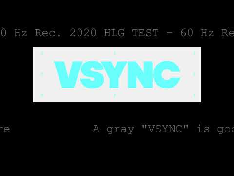 VSYNC TEST 60p Rec. 2020 HLG