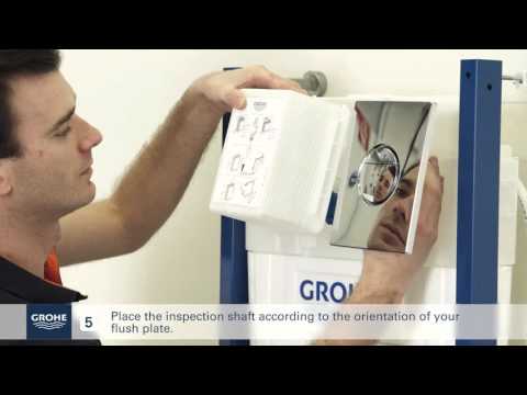 Install a GROHE wall-hung toilet system