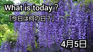 【What is today?】今日は何の日?(0405)|YouTube掲示板《ヒントストック》