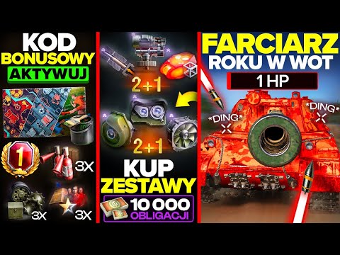 AKTYWUJ KOD BONUSOWY! NOWE PAKIETY za OBLIGACJE i NAJWIĘKSZY FARCIARZ W WOT