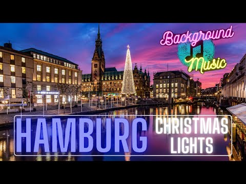 Relaxing Music with Walking in Hamburg - Christmas Lights | Soothing Music, Stress Relief...