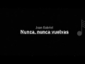 Juan Gabriel - Nunca, nunca vuelvas ( LETRA )