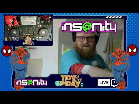 TidySpidey - Insanity DJs Hard House classics & bounce stream 2.6.23 (168bpm+)