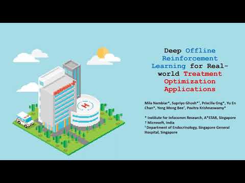 KDD 2023 - Deep Offline Reinforcement Learning for Real-world Treatment Optimization Applications