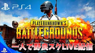 【PS4版PUBG】１人で野良スク【ライブ配信】