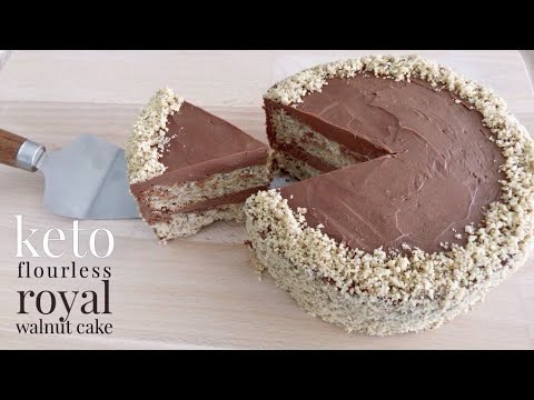 Keto Flourless Royal Walnut Cake