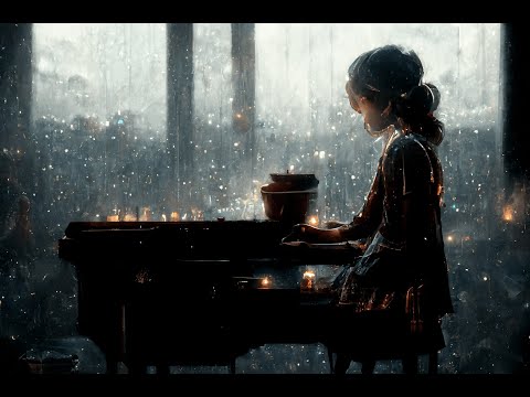 Peaceful piano and rain sounds- Relaxing sleep music, Meditation music