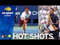 Roger Federer Goes AROUND The Net | US Open Hot Shot