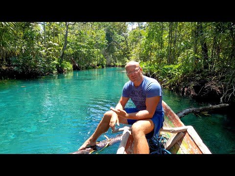 INDO TALES - EPISODE 2  Jungle river, fishing with nets and grilling fish on a remote island beach