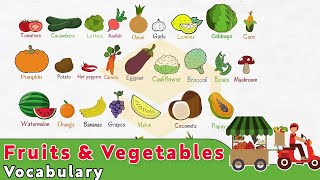 Fruits and Vegetables Vocabulary: Learn Names of F