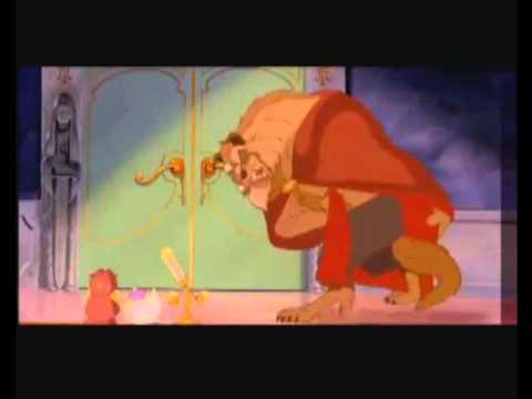 Beast yelling at Belle