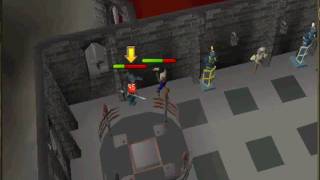 fighting animated rune armour with nothing on =] (lvl 138 fully armoured vs. a 102 with nothing on)