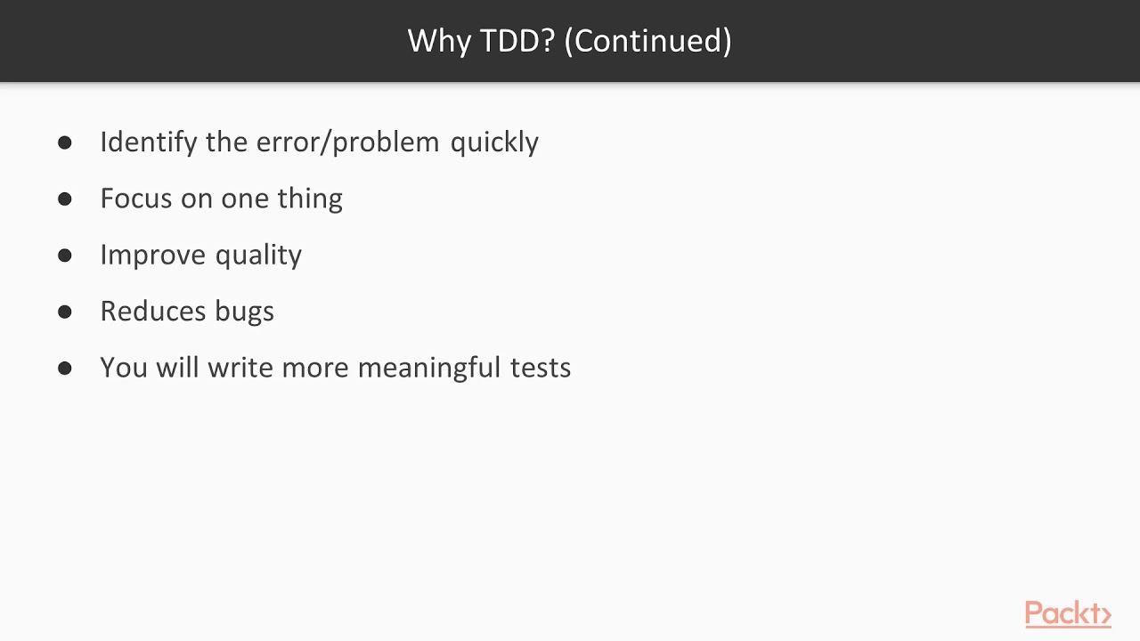 The Complete JavaScript Unit Testing Guide: Overview of Test-Driven Development | packtpub.com