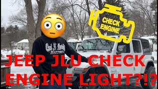 I got a check engine light on my 2021 Jeep...