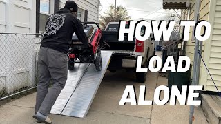 How to Load A Generator on to A Truck Alone