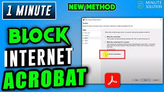 How to block Adobe Acrobat Internet Connection 2024