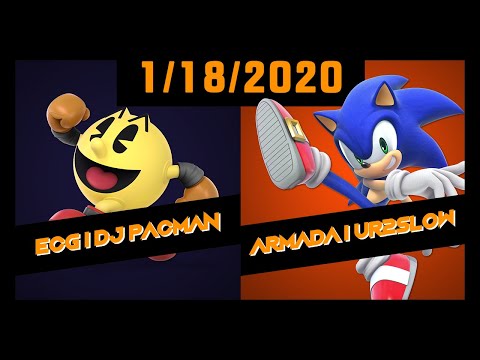 ECG Weekly 1/18/2020 - WQF - ECG | DJ Pacman(PAC MAN) Vs. Armada | UR2SLOW(Sonic) - SSBU