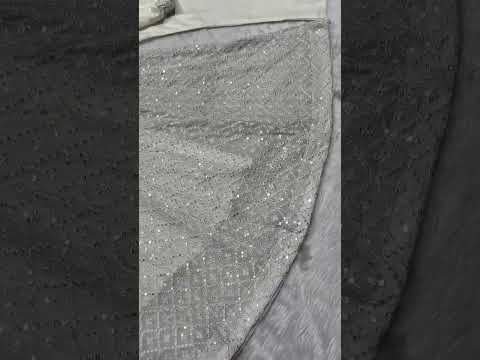 Premium Off White Readymade Anarkali Suit Set – 3 Piece Designer Ensemble with Heavy Sequins & Thread Embroidery Work | Faux Blooming Fabric | Festive & Wedding Wear Collection